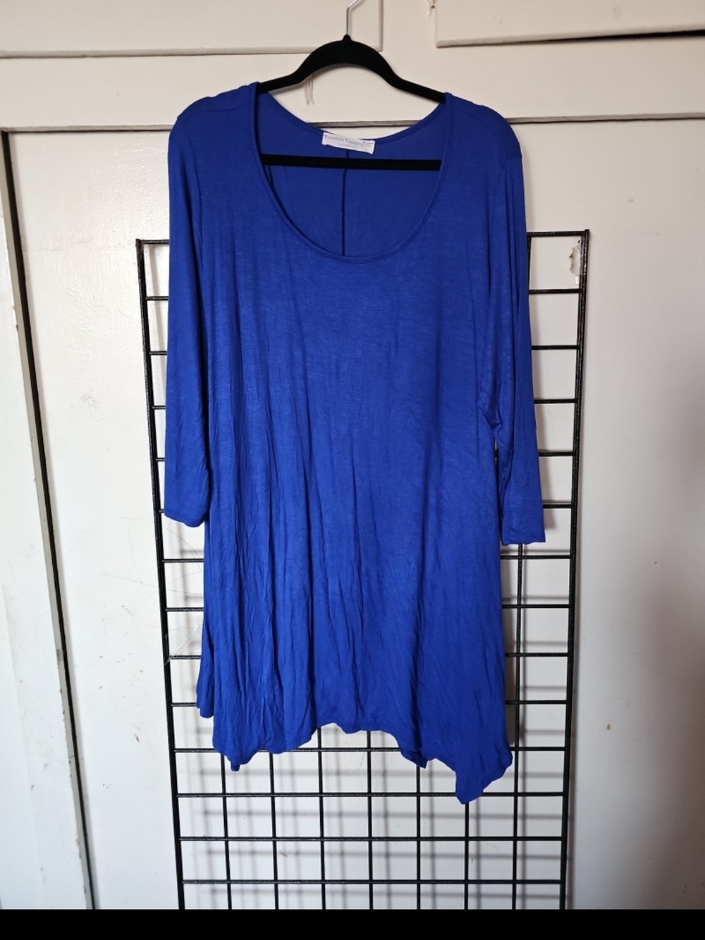 Relaxed Scoop Neck Tunic in Royal Blue - Women’s Tunic Top
